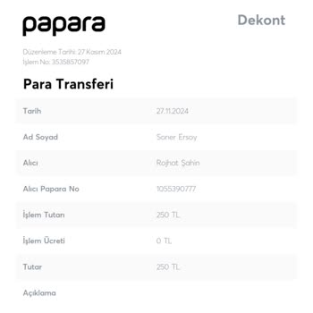 Dengebet Sitesinde Papara Üzerinden Yapılan Yatırım Sorunu