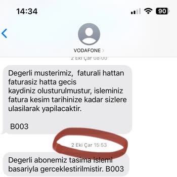 Vodafone'dan Taahhüt Sonrası Fatura Şoku