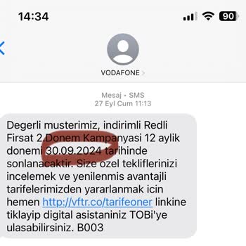 Vodafone'dan Taahhüt Sonrası Fatura Şoku