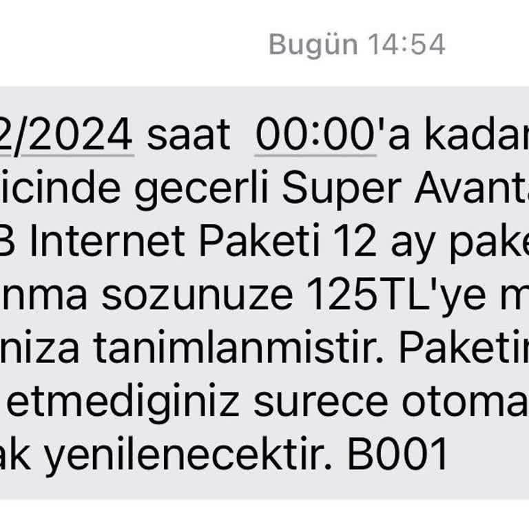 Yanlışlıkla Onaylanan İnternet Paketi Ve İptal Zorluğu