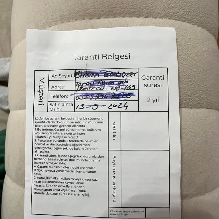 Çalışmayan Cihaz Ve Yanlış Garanti Belgesi Sorunu