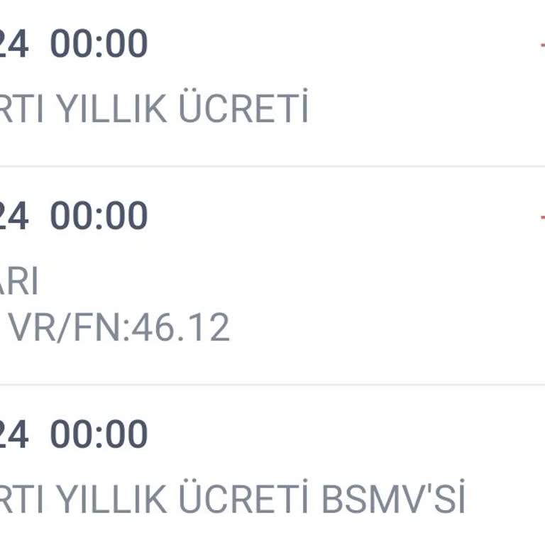 Kredi Kartı Aidat Ücreti İadesi Talebi