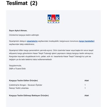 Teslim Edilmeyen Kargo Mağduriyeti