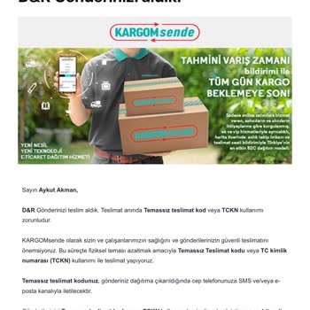 Teslim Edilmeyen Kargo Mağduriyeti