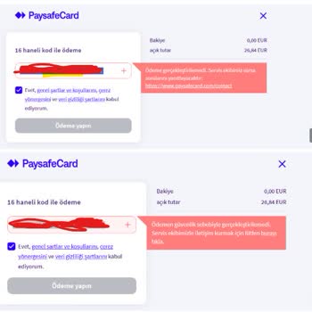 Paysafecard'ın Bloke Kartları Ve Zorlu İade Süreci