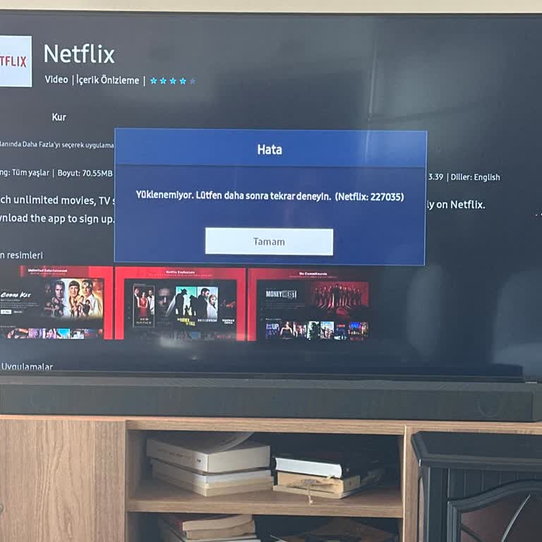 Samsung TV Uygulama Kurulum Sorunu