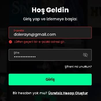 Üyelik Sorunu: Geçersiz E-Mail Adresi Hatası