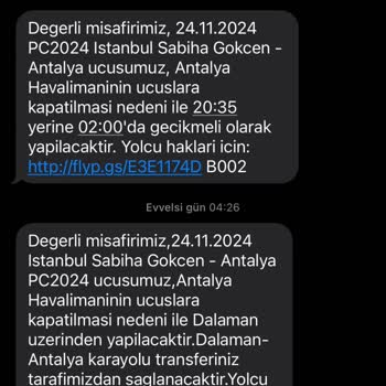 Pegasus'un Uçuş Gecikmesi Ve Yanlış Yönlendirme Sorunu