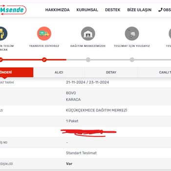 Karaca'dan Ulaşmayan Sipariş Ve Kargo Sorunu