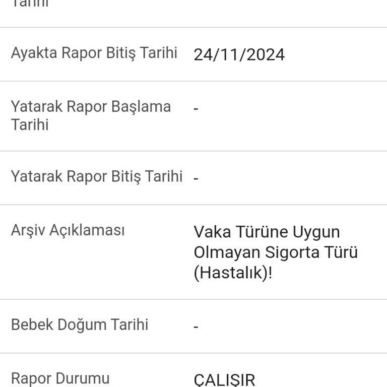 Ameliyat Sonrası E-Devlet Sorunu