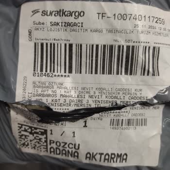 Yanlış Ve Kalitesiz Ürün Teslimatı