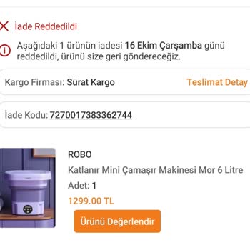 Trendyol'dan Gelen Yanlış Ürün Ve İade Sorunu