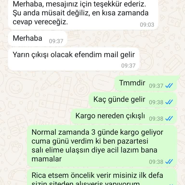 Sipariş Bilgileri Ve Parola Sorunu