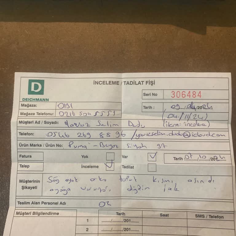 Ayakkabıda Delik Ve Yanıltıcı Garanti Deneyimi
