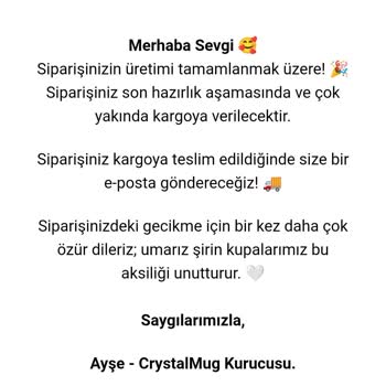 Crystalmug Siparişim Teslim Edilmedi!