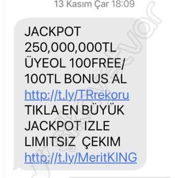 Jackpot'tan Gelen Israrlı Mesajlar Rahatsız Ediyor