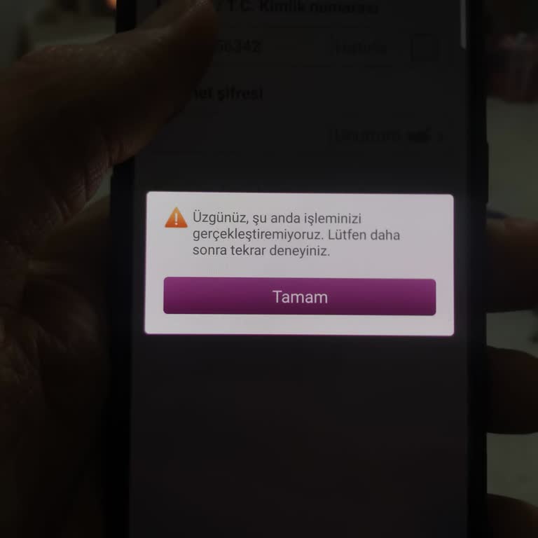 Mobil Bankacılık Sorunu Yüzünden Mağduriyet Yaşıyorum