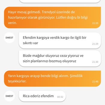 Teslimat Yalanları Ve İletişimsizlik Mağduriyeti