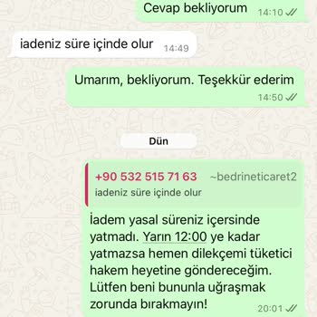 Para İadesinde Gecikme Ve İlgisizlik