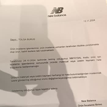 New Balance Ayakkabıda Beklenmedik Açılma Problemi
