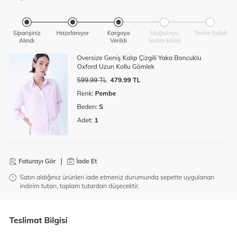 DeFacto Online Alışverişte Kargo Teslim Sorunu