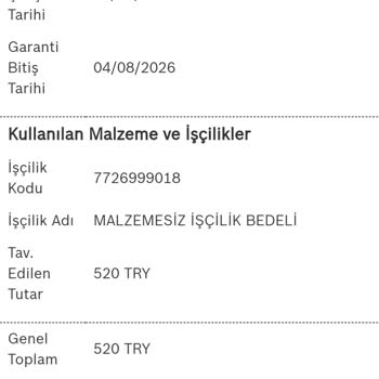 Garantili Kombi Servisinde Ücret Şoku