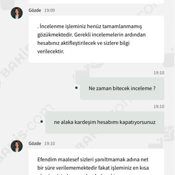 Çekim Talebi Sonrası Hesap Kapatma Sorunu