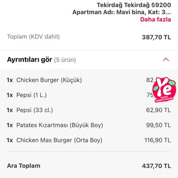 Yemeksepeti'nde Yanlış Ürün Ve Müşteri Hizmetleri Eksikliği