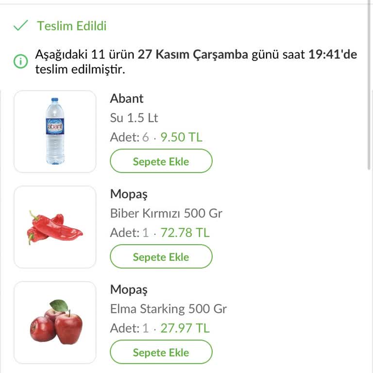 Trendyol Market Hizmetinde Sürekli Eksik Teslimat Ve İade Sorunu