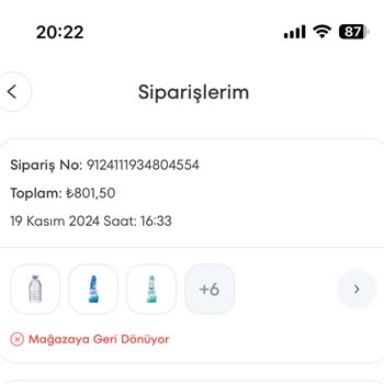 Teslim Edilmeyen Sipariş Ve Geciken İade