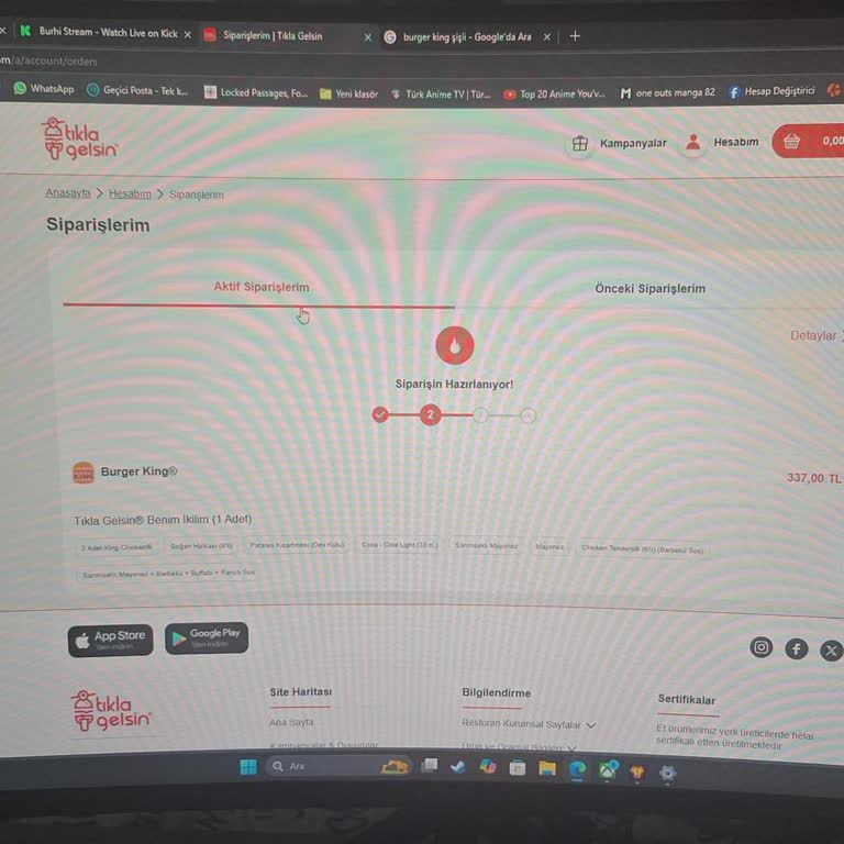 Sipariş Sorunu Ve İade Talebi