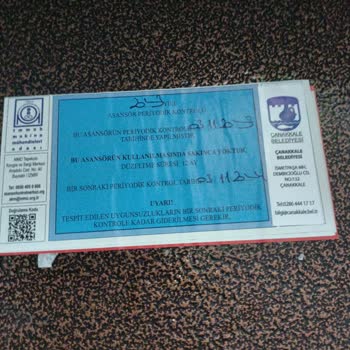 Asbak Asansör Bakım Sonrası İlgisizlik