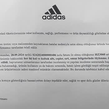 Adidas Hoodie'nin Kalitesizliği Ve Mağaza İlgisizliği