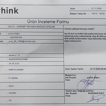 Adidas Hoodie'nin Kalitesizliği Ve Mağaza İlgisizliği