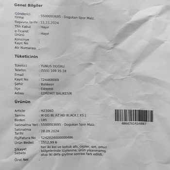 Adidas Hoodie'nin Kalitesizliği Ve Mağaza İlgisizliği
