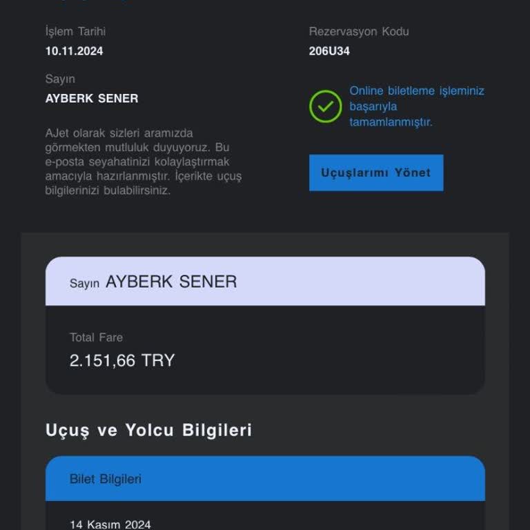 Uçak Bileti Saatinden Önce Kalktı