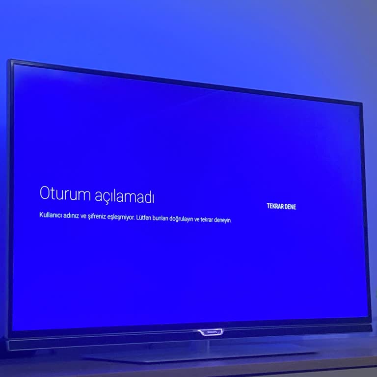 Philips Televizyonumda Google Hesabı Oturum Açma Sorunu