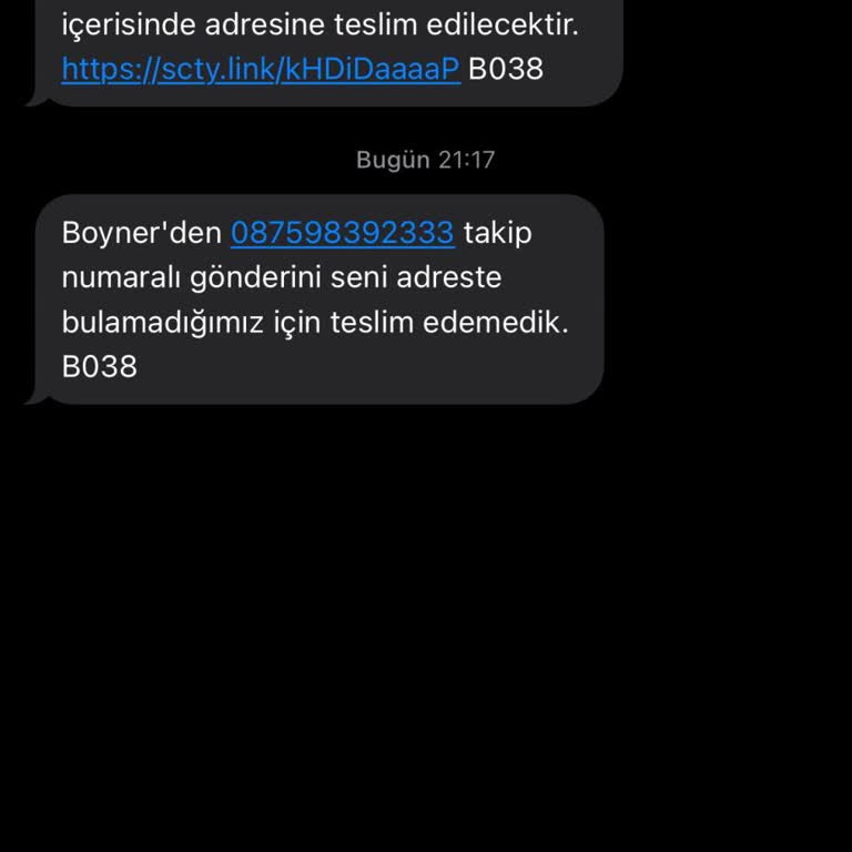 Boyner Siparişim Teslim Edilmedi, İletişim Kuramıyorum