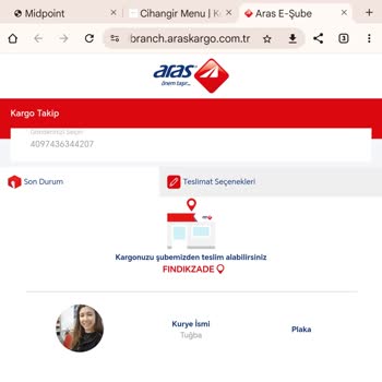Aras Kargo Fındıkzade Şubesi Teslimat Sorunu