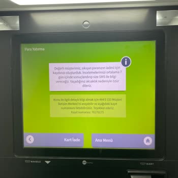 ATM'de Sıkışan Paranın İadesi İçin Uzayan Süreç