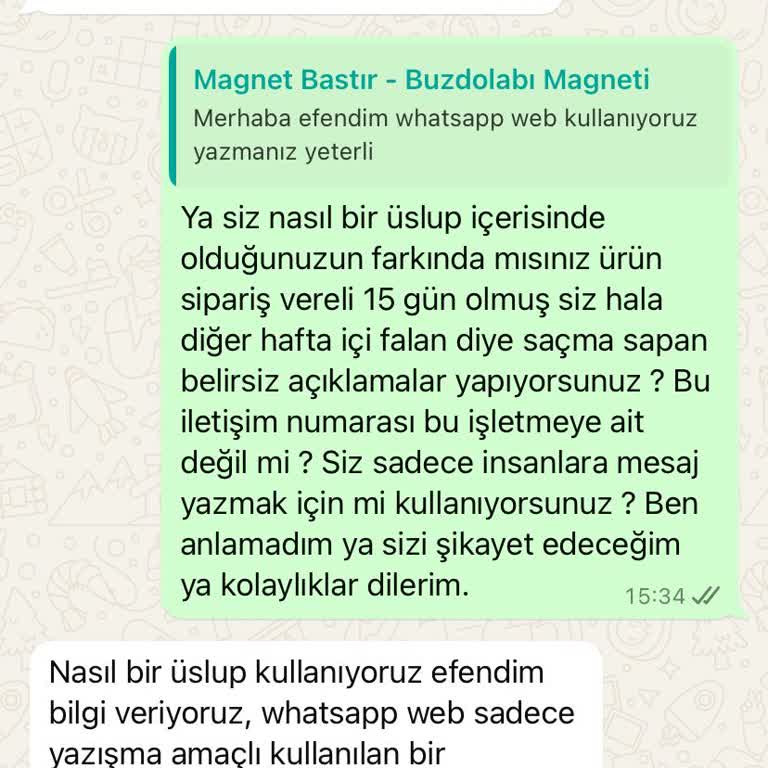 Geciken Kargo Ve Oyalayıcı Müşteri Hizmeti