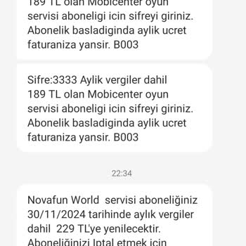 Bilinmeyen Abonelik Sorunu: Novafun World İptali