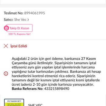 Yanlış Fiyatlandırma Nedeniyle İptal Edilen Sipariş