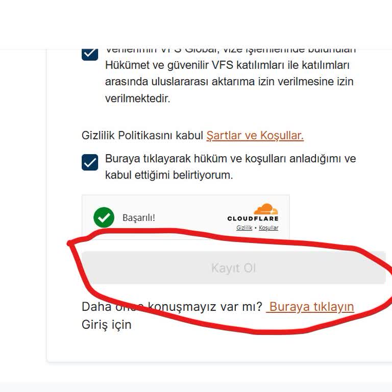 VFS Global Randevu Sistemi Erişim Sorunu