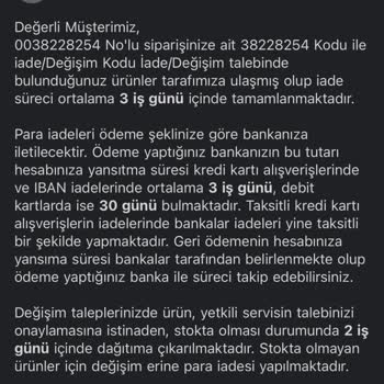 Avansas'tan Aldığım Üründe İade Sorunu Ve Haksız Kesinti