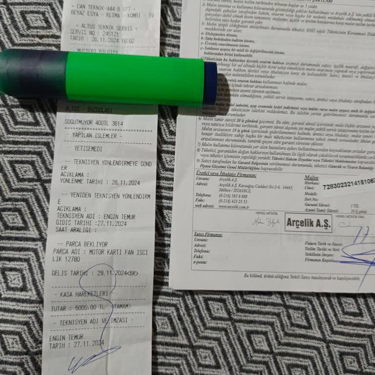 Tamir Ücreti Üzerinden Yaşanan Anlaşmazlık