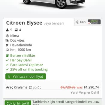 Greenmotion Car Rental Araç Kiralama Sürecinde Yaşanan Sorunlar!