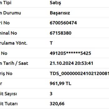 Hatalı Sipariş İşlemi Sonrası Çifte Ödeme Sorunu