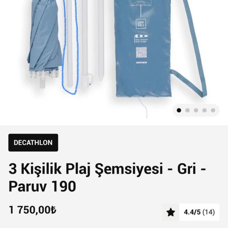 Decathlon'dan Aldığım Şemsiyenin Yedek Parça Sorunu