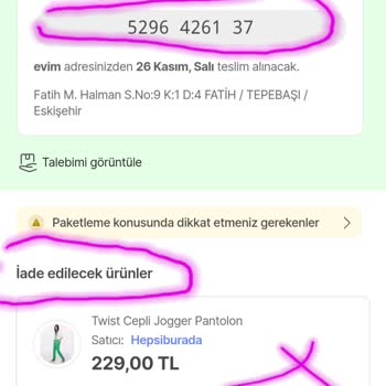 Hepsiburada'da İade Sürecinde Karışıklık Ve Zorluk